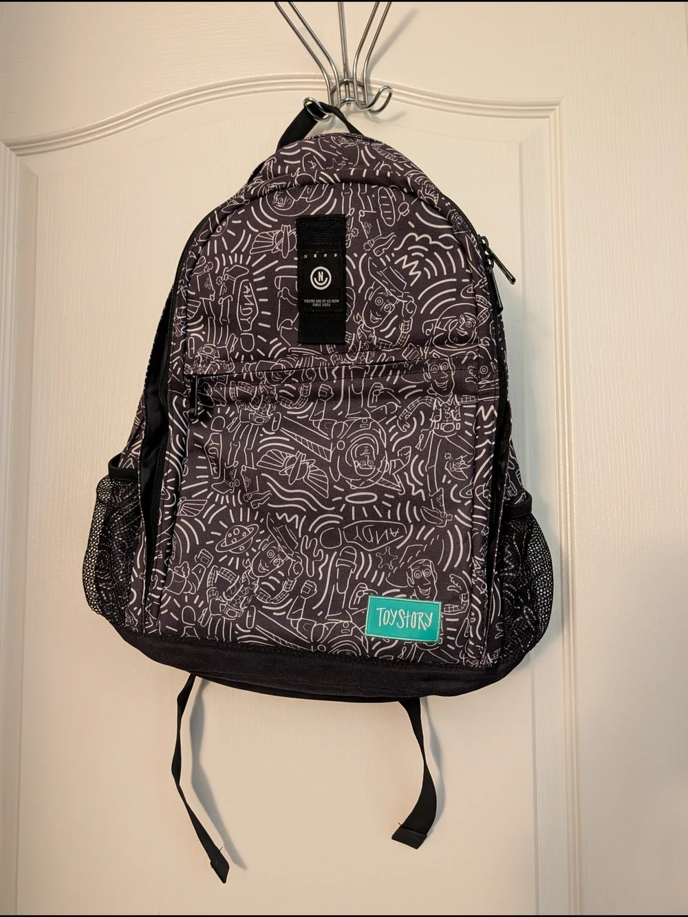Neff Toy Story Backpack, Black & White